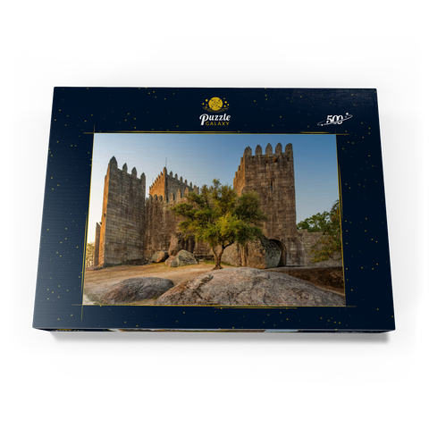 romanische Festungsanlage in Guimarães am Abend 500 Puzzle Schachtel Ansicht3