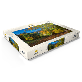 Alternative Darstellung des Puzzle-Motivs Wamberg, Kirche St. Anna gegen Daniel, Garmisch-Partenkirchen, Oberbayern – Puzzleteile: 200