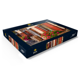 Alternative Darstellung des Puzzle-Motivs Blumengeschmücktes Haus im Ortsteil Garmisch – Puzzleteile: 200