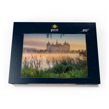 Morgenstimmung am Schlossteich mit dem Barockschloss nahe Dresden 1000 Puzzle Schachtel Ansicht3