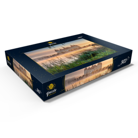 Darstellung des Puzzle Motivs Morgenstimmung am Schlossteich mit dem Barockschloss nahe Dresden - Puzzleteile: 500