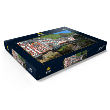 Fachwerkhäuser an der Rur, Monschau 100 Puzzle Schachtel Ansicht1