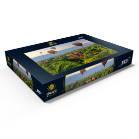 Darstellung des Puzzle Motivs Heißluftballons über der Ebene der Pagoden, Myanmar (Burma) - Puzzleteile: 1000