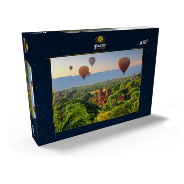 Heißluftballons über der Ebene der Pagoden, Myanmar (Burma) 1000 Puzzle Schachtel Ansicht2