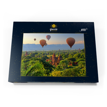Heißluftballons über der Ebene der Pagoden, Myanmar (Burma) 1000 Puzzle Schachtel Ansicht3
