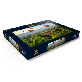 Darstellung des Puzzle Motivs Heißluftballons über der Ebene der Pagoden, Myanmar (Burma) - Puzzleteile: 200