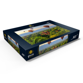 Darstellung des Puzzle Motivs Heißluftballons über der Ebene der Pagoden, Myanmar (Burma) - Puzzleteile: 500