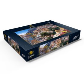 Alternative Darstellung des Puzzle-Motivs Blick auf den Strand und Ort Positano, Halbinsel von Sorrent, Italien – Puzzleteile: 1000