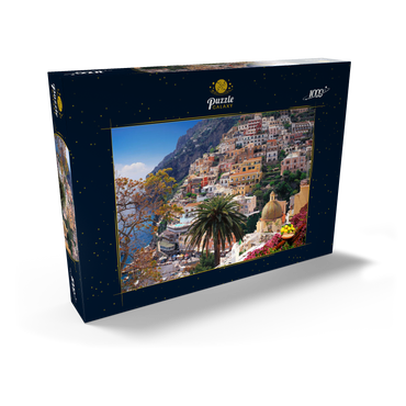 Blick auf den Strand und Ort Positano, Halbinsel von Sorrent, Italien 1000 Puzzle Schachtel Ansicht2