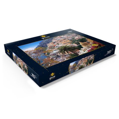 Blick auf den Strand und Ort Positano, Halbinsel von Sorrent, Italien 200 Puzzle Schachtel Ansicht1
