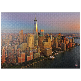 Darstellung des Puzzle-Motivs Blick zum One World Trade Center, Manhattan, USA – Puzzleteile: 1000