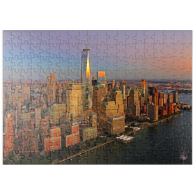 Darstellung des Puzzle-Motivs Blick zum One World Trade Center, Manhattan, USA – Puzzleteile: 200