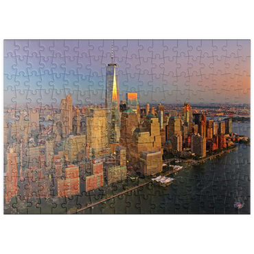 puzzleplate Blick zum One World Trade Center, Manhattan, USA 200 Puzzle