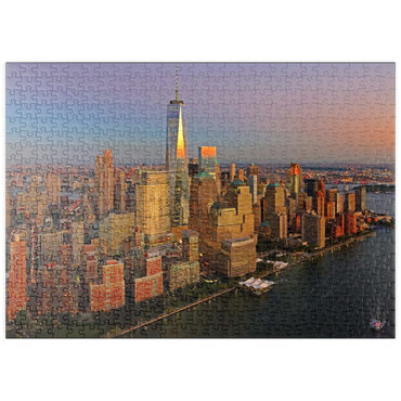 puzzleplate Blick zum One World Trade Center, Manhattan, USA 500 Puzzle