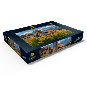 Alternative Darstellung des Puzzle-Motivs Ville del Monte, Tenno, Gardasee, Provinz Trient, Trentino-Südtirol, Italien – Puzzleteile: 500