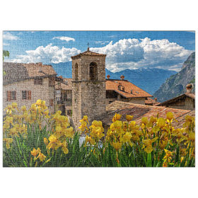 Darstellung des Puzzle-Motivs Ville del Monte, Tenno, Gardasee, Provinz Trient, Trentino-Südtirol, Italien – Puzzleteile: 500