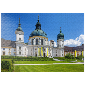 Darstellung des Puzzle-Motivs Kloster Ettal in den Ammergauer Alpen – Puzzleteile: 1000