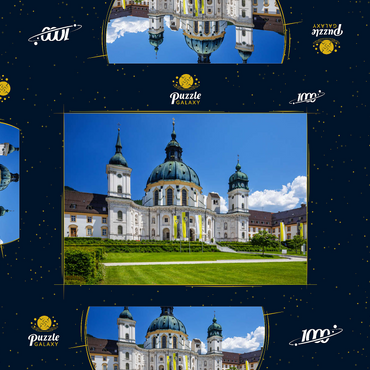 Kloster Ettal in den Ammergauer Alpen 1000 Puzzle Schachtel 3D Modell