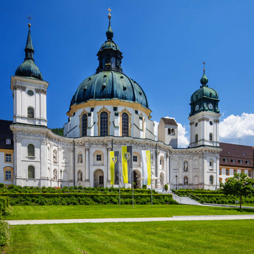 Kloster Ettal in den Ammergauer Alpen 100 Puzzle 3D Modell
