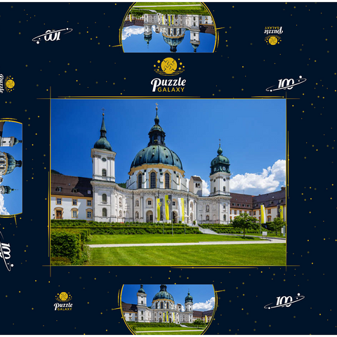 Kloster Ettal in den Ammergauer Alpen 100 Puzzle Schachtel 3D Modell