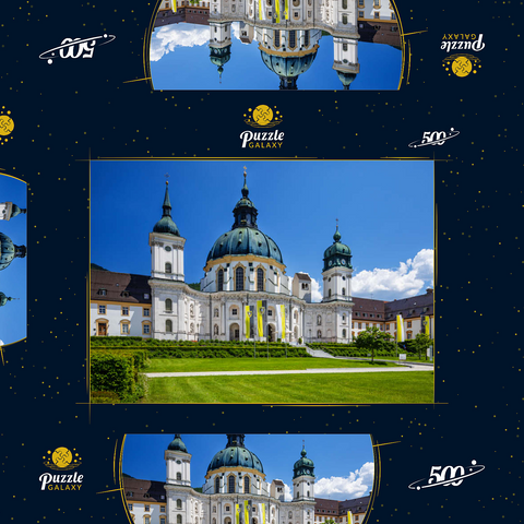 Kloster Ettal in den Ammergauer Alpen 500 Puzzle Schachtel 3D Modell