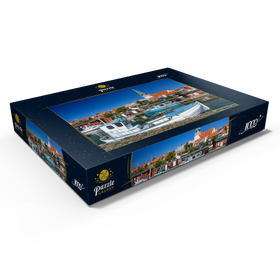 Alternative Darstellung des Puzzle-Motivs Fischerhafen mit der Sankt Nikolai Kirke – Puzzleteile: 1000