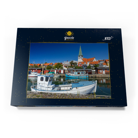 Fischerhafen mit der Sankt Nikolai Kirke 1000 Puzzle Schachtel Ansicht3
