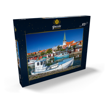 Fischerhafen mit der Sankt Nikolai Kirke 100 Puzzle Schachtel Ansicht2