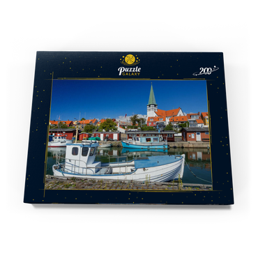 Fischerhafen mit der Sankt Nikolai Kirke 200 Puzzle Schachtel Ansicht3
