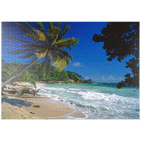 Darstellung des Puzzle-Motivs Cayo Levantado, Samana, Dominikanische Republik – Puzzleteile: 1000