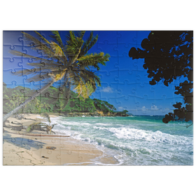 Darstellung des Puzzle Motivs Cayo Levantado, Samana, Dominikanische Republik - Puzzleteile: 100