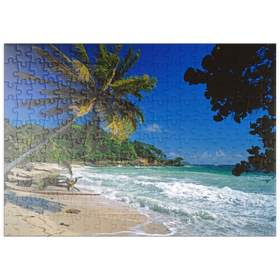 Darstellung des Puzzle Motivs Cayo Levantado, Samana, Dominikanische Republik - Puzzleteile: 200
