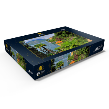 Botanischer Garten der Villa Monastero, Varenna, Comer See, Lombardei, Italien 1000 Puzzle Schachtel Ansicht1