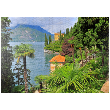 puzzleplate Botanischer Garten der Villa Monastero, Varenna, Comer See, Lombardei, Italien 1000 Puzzle