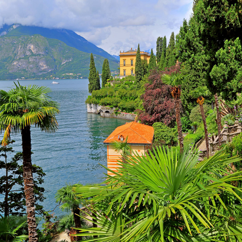 Botanischer Garten der Villa Monastero, Varenna, Comer See, Lombardei, Italien 1000 Puzzle 3D Modell