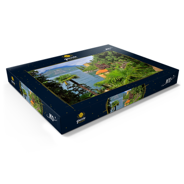 Botanischer Garten der Villa Monastero, Varenna, Comer See, Lombardei, Italien 100 Puzzle Schachtel Ansicht1