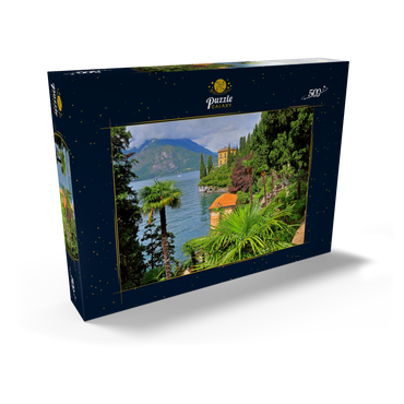 Botanischer Garten der Villa Monastero, Varenna, Comer See, Lombardei, Italien 500 Puzzle Schachtel Ansicht2