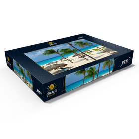Darstellung des Puzzle Motivs Eagle Beach, Aruba, Inseln unter dem Winde, Karibik - Puzzleteile: 1000