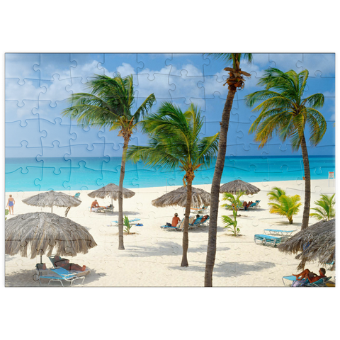 puzzleplate Eagle Beach, Aruba, Inseln unter dem Winde, Karibik 100 Puzzle