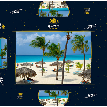 Eagle Beach, Aruba, Inseln unter dem Winde, Karibik 100 Puzzle Schachtel 3D Modell
