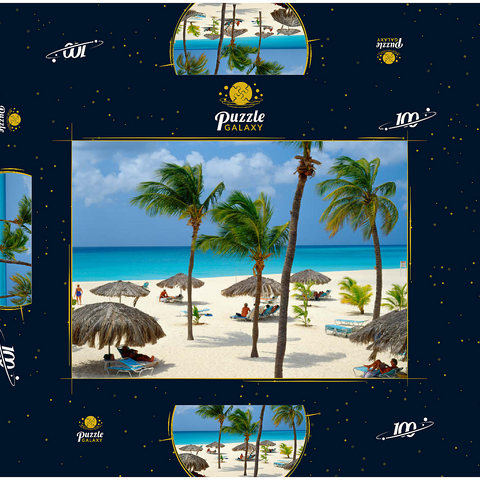 Eagle Beach, Aruba, Inseln unter dem Winde, Karibik 100 Puzzle Schachtel 3D Modell