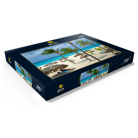 Darstellung des Puzzle Motivs Eagle Beach, Aruba, Inseln unter dem Winde, Karibik - Puzzleteile: 200