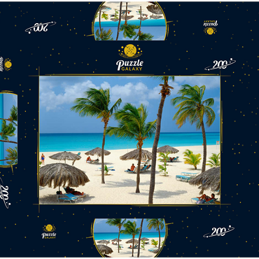 Eagle Beach, Aruba, Inseln unter dem Winde, Karibik 200 Puzzle Schachtel 3D Modell