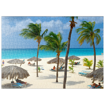 puzzleplate Eagle Beach, Aruba, Inseln unter dem Winde, Karibik 500 Puzzle