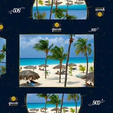Eagle Beach, Aruba, Inseln unter dem Winde, Karibik 500 Puzzle Schachtel 3D Modell
