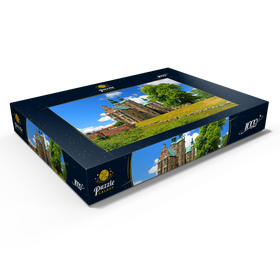 Alternative Darstellung des Puzzle-Motivs Schloss Rosenborg im Königsgarten, Kopenhagen, Seeland, Dänemark – Puzzleteile: 1000