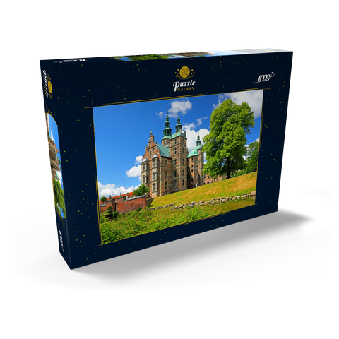 Schloss Rosenborg im Königsgarten, Kopenhagen, Seeland, Dänemark 1000 Puzzle Schachtel Ansicht2
