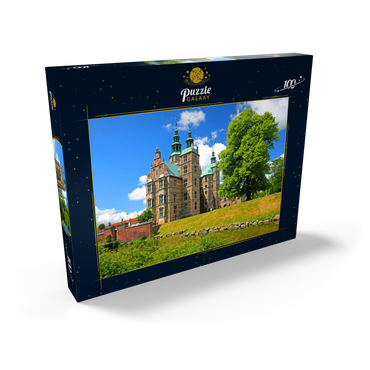 Schloss Rosenborg im Königsgarten, Kopenhagen, Seeland, Dänemark 100 Puzzle Schachtel Ansicht2