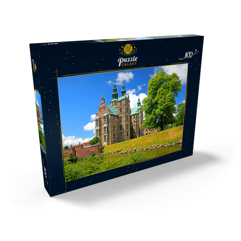 Schloss Rosenborg im Königsgarten, Kopenhagen, Seeland, Dänemark 100 Puzzle Schachtel Ansicht2