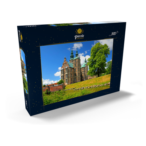 Schloss Rosenborg im Königsgarten, Kopenhagen, Seeland, Dänemark 500 Puzzle Schachtel Ansicht2
